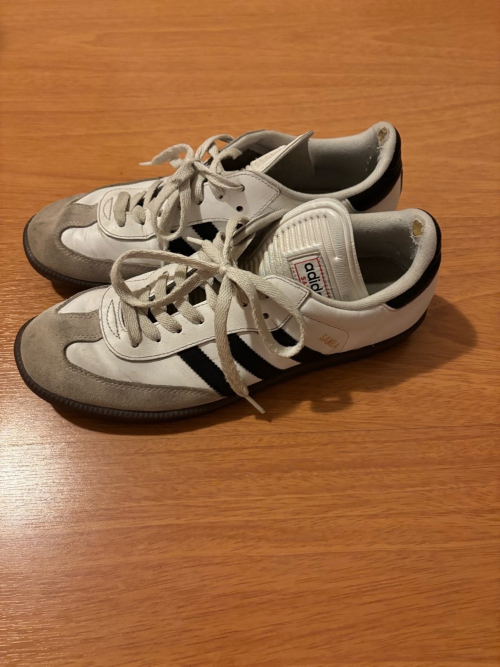 adidas Men’s White & Black Samba Shoes
